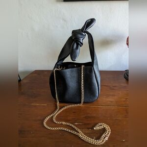 Italian Leather Mini Bow Bag  NWT